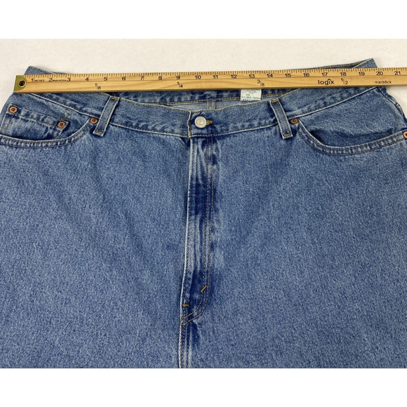 Vtg Levis 550 Jeans Women Plus Size 22 Light Wash Denim Relaxed Fit Tapered Leg - Picture 8 of 13